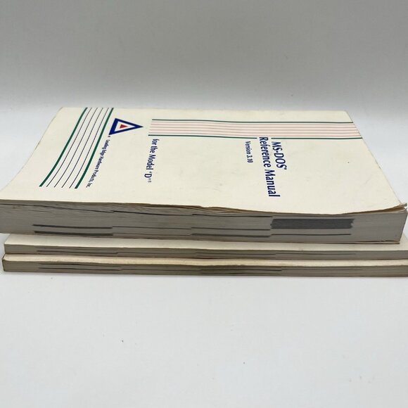 Vintage 80s MS-DOS 3.10 Manuals Set Of 3 Reference & User’s Guides Model D PC - Picture 6 of 7
